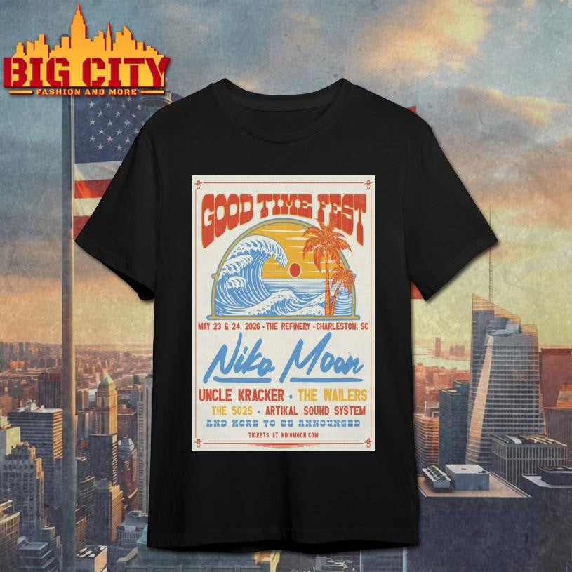 Niko Moon Concert Charleston SC May 23-24 2026 Poster shirt