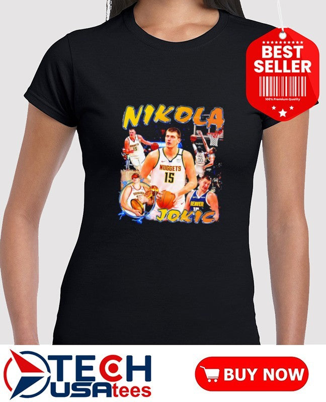Nikola Jokic Denver Nuggets Basketball player #15 graphic shirt