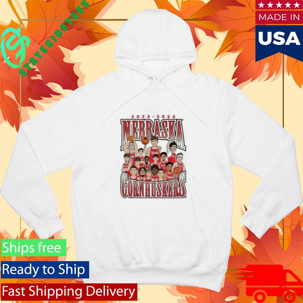 Nil Nebraska Cornhuskers Team Caricature Shirt