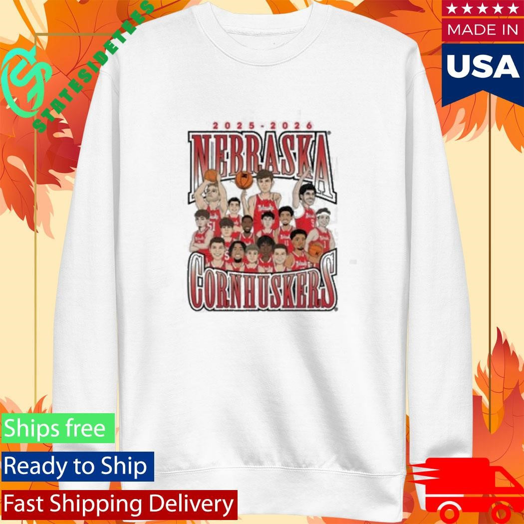 Nil Nebraska Cornhuskers Team Caricature Shirt