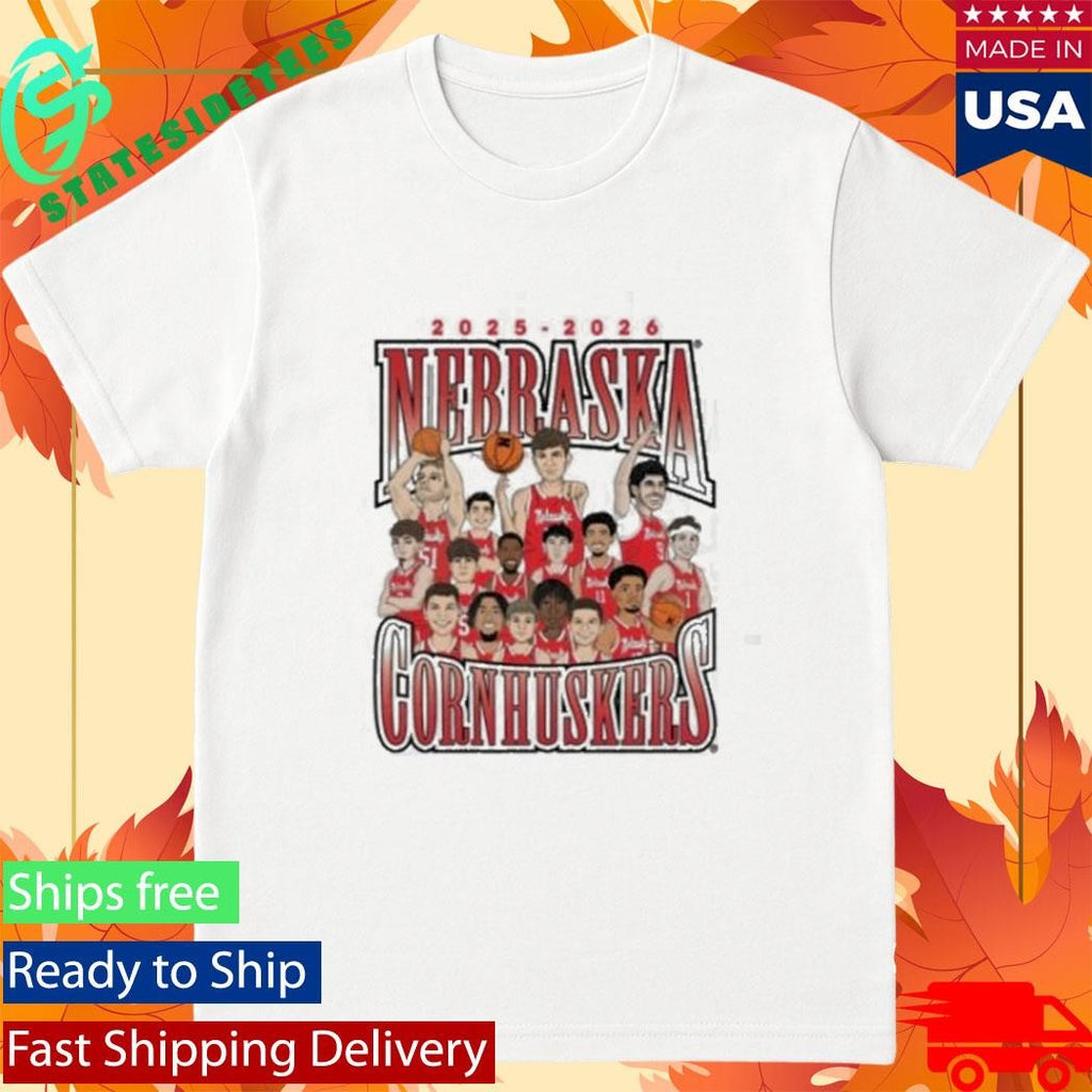 Nil Nebraska Cornhuskers Team Caricature Shirt