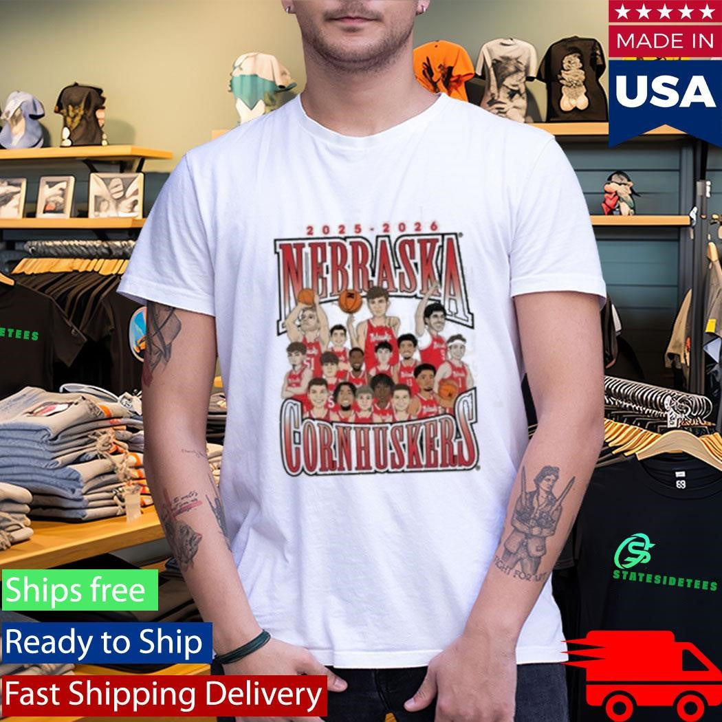 Nil Nebraska Cornhuskers Team Caricature Shirt