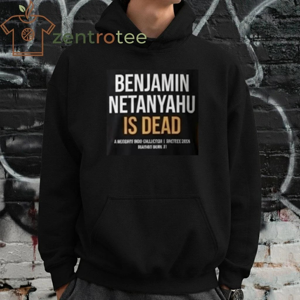 Nkctees Benjamin Netanyahu is dead ‘The End of an Era’ Typography Oversized T-Shirt