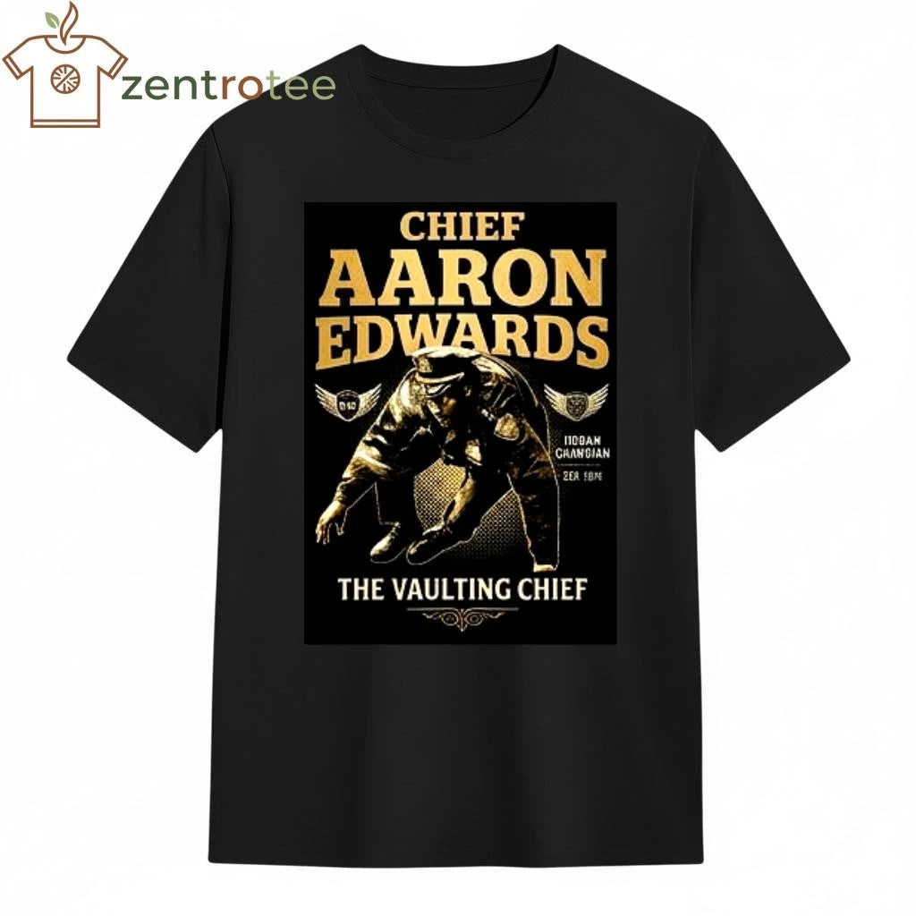 Nkctees Chief Aaron Edwards Graphic Tee – Vintage Black Streetwear Shirt