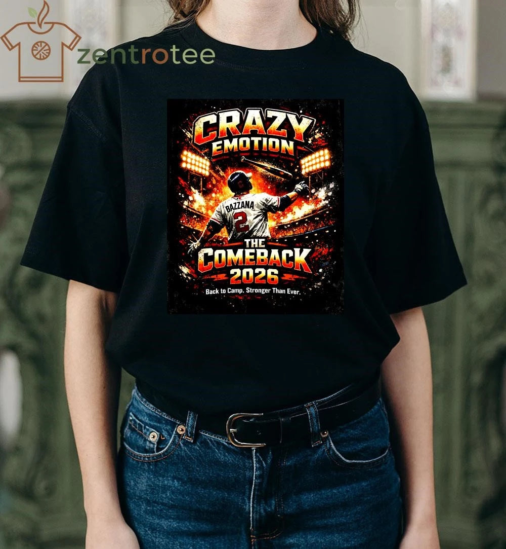 Nkctees Crazy Emotion Comeback 2026 Baseball Graphic Tee