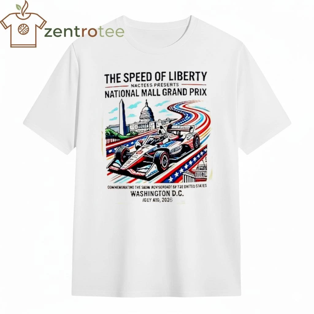 Nkctees IndyCar National Mall 250th Anniversary Commemorative Graphic T-Shirt