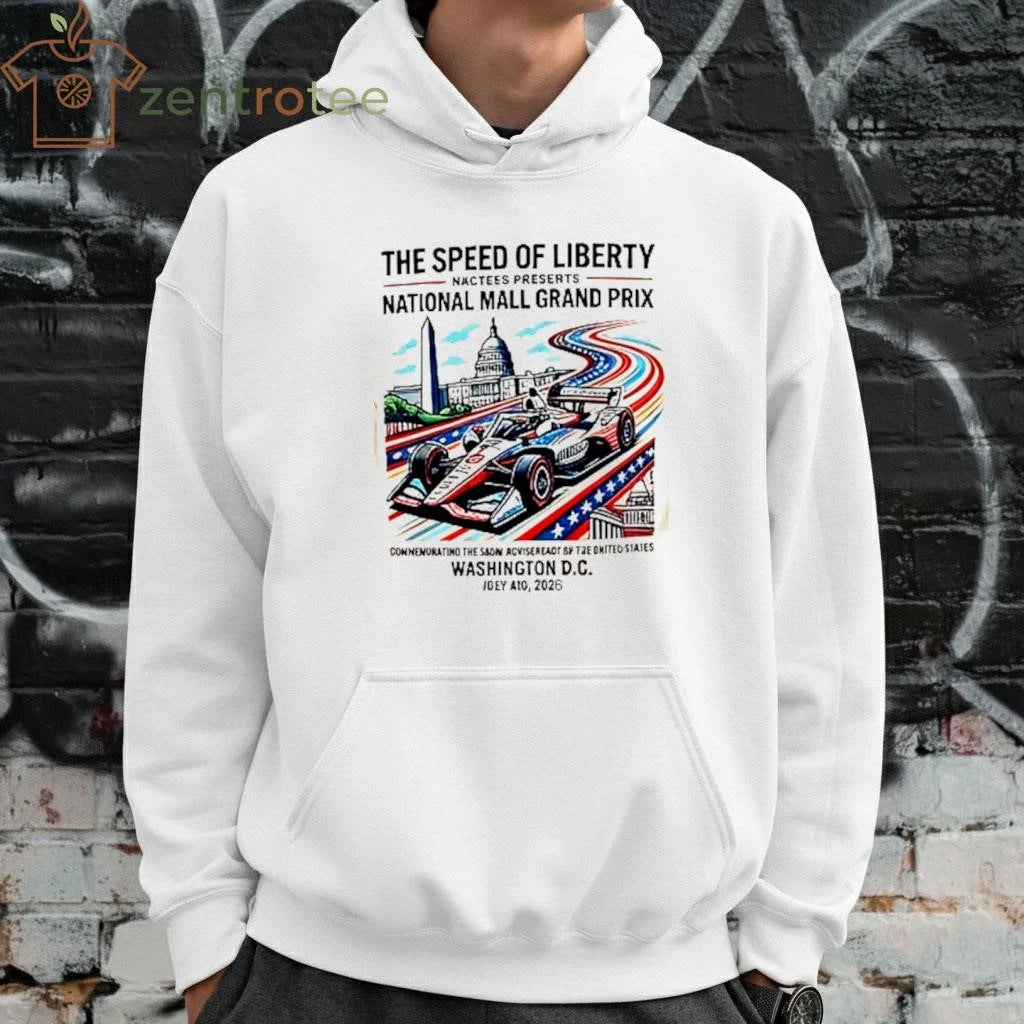 Nkctees IndyCar National Mall 250th Anniversary Commemorative Graphic T-Shirt