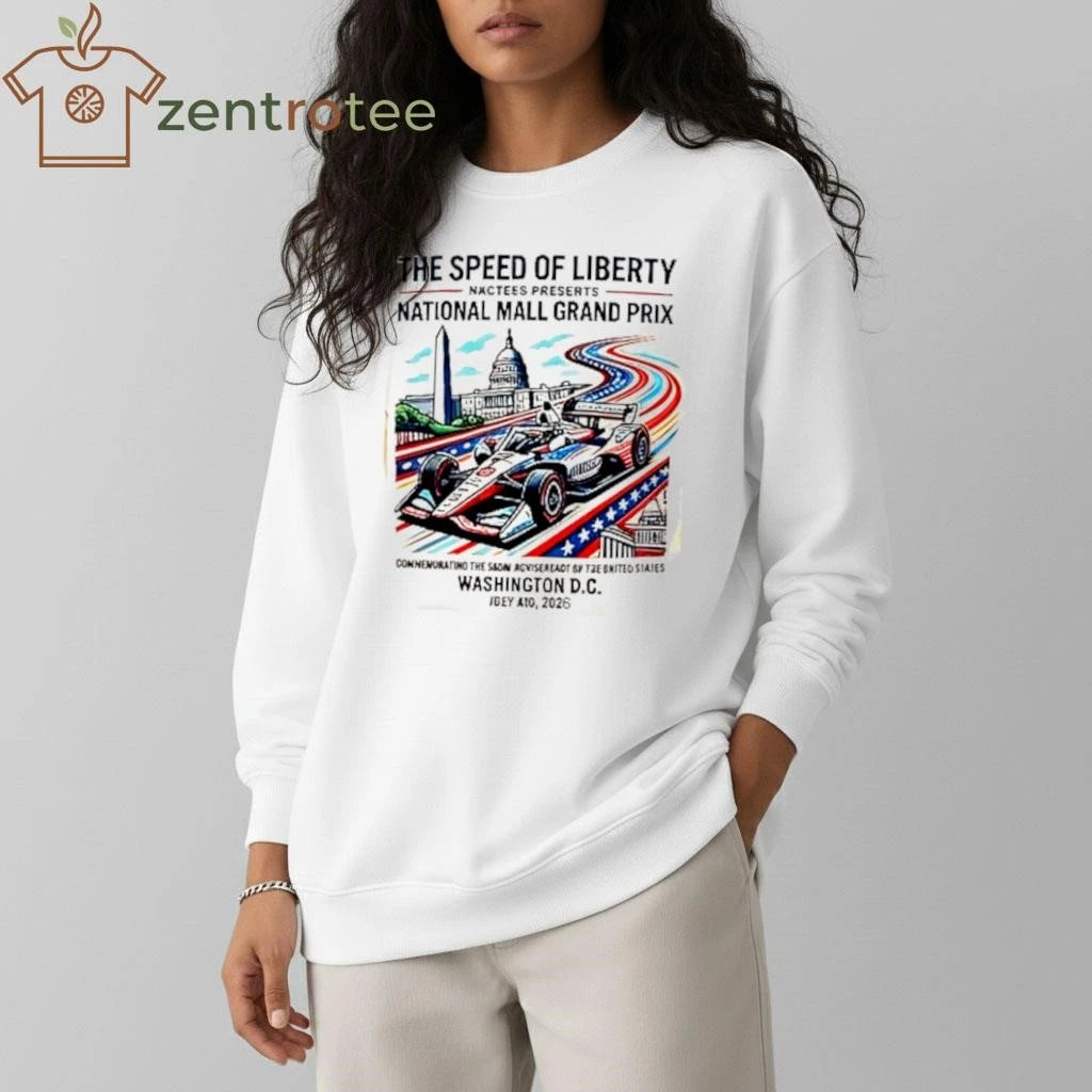 Nkctees IndyCar National Mall 250th Anniversary Commemorative Graphic T-Shirt