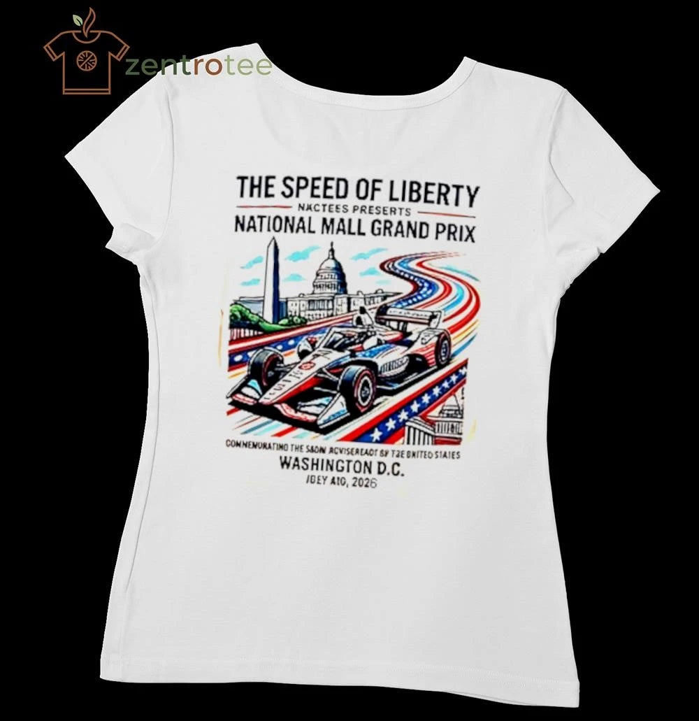 Nkctees IndyCar National Mall 250th Anniversary Commemorative Graphic T-Shirt