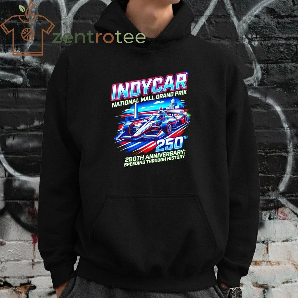 Nkctees IndyCar National Mall Grand Prix 250th Anniversary Graphic T-Shirt – Black Edition