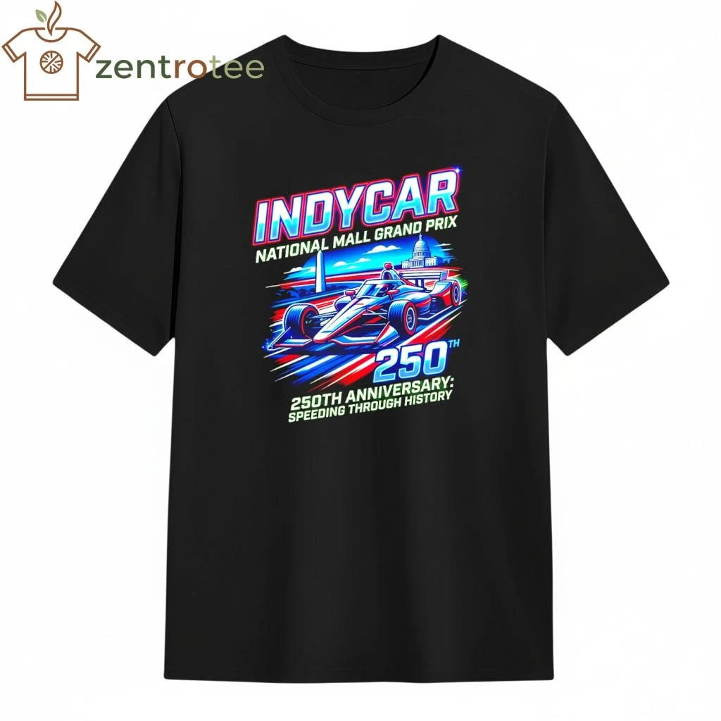Nkctees IndyCar National Mall Grand Prix 250th Anniversary Graphic T-Shirt – Black Edition