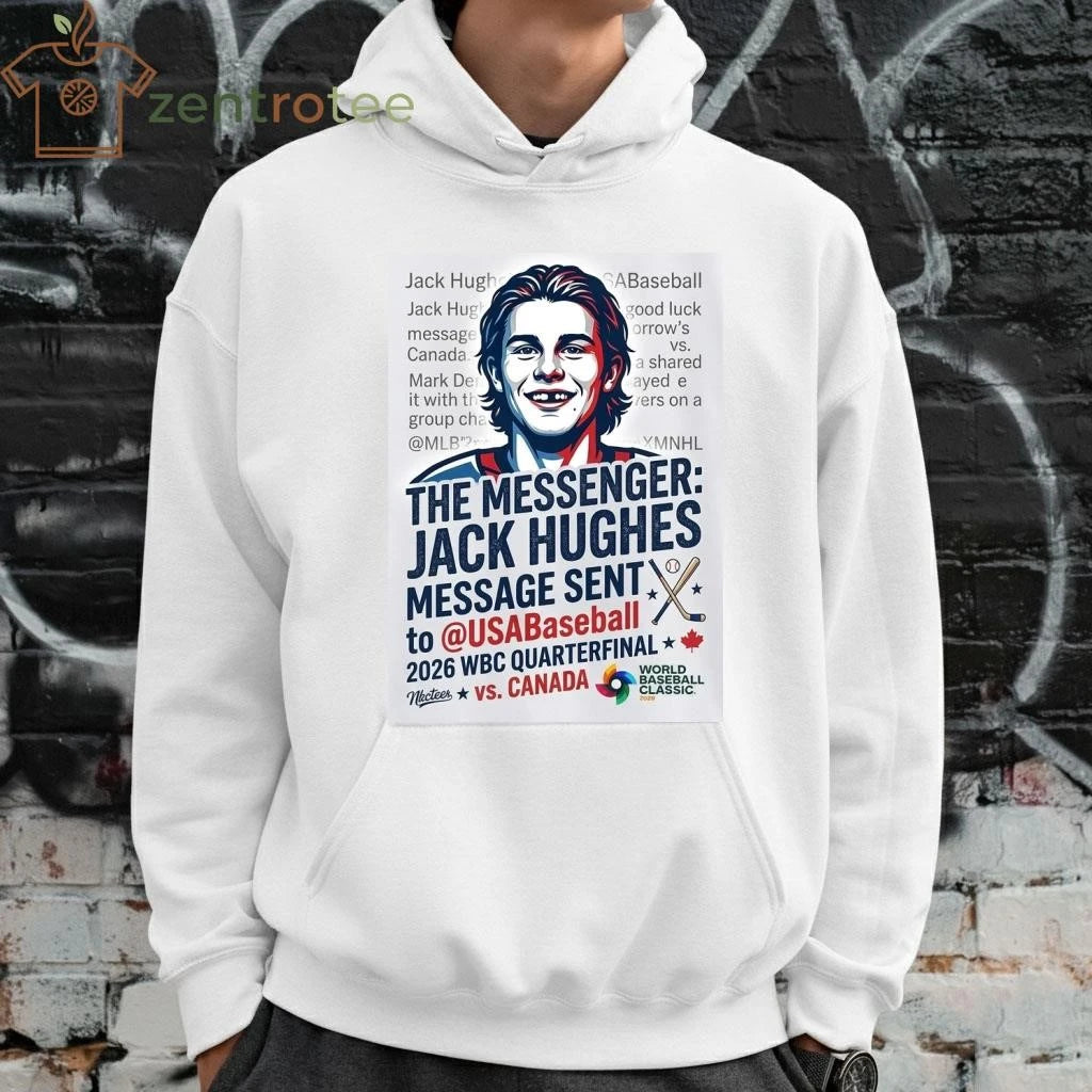 Nkctees Jack Hughes x Team USA Baseball World Baseball Classic 2026 T-Shirt – Quarterfinal vs. Canada Edition