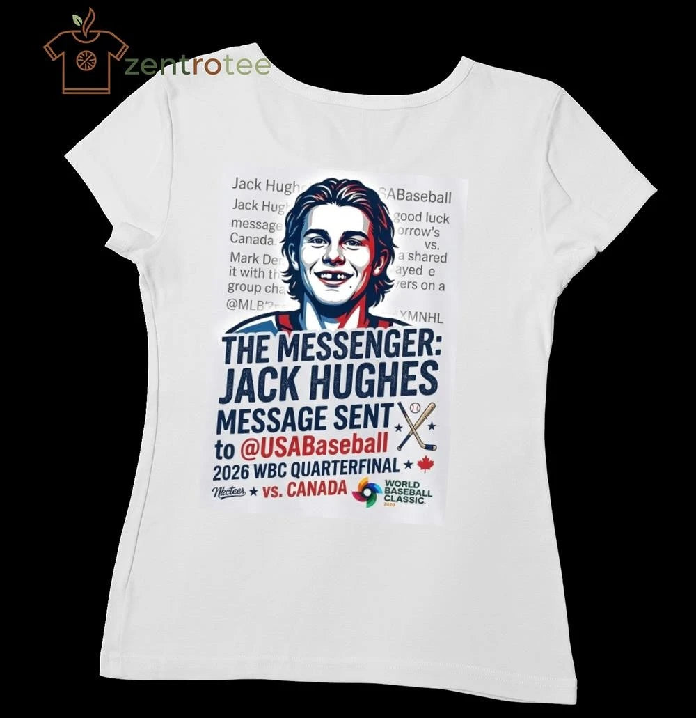 Nkctees Jack Hughes x Team USA Baseball World Baseball Classic 2026 T-Shirt – Quarterfinal vs. Canada Edition