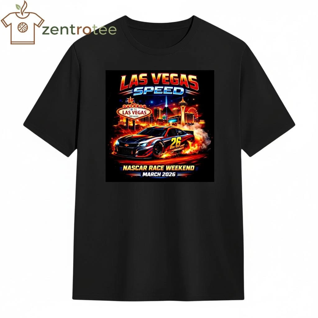 Nkctees Las Vegas Speed NASCAR Race Weekend March 2026 Graphic Shirt