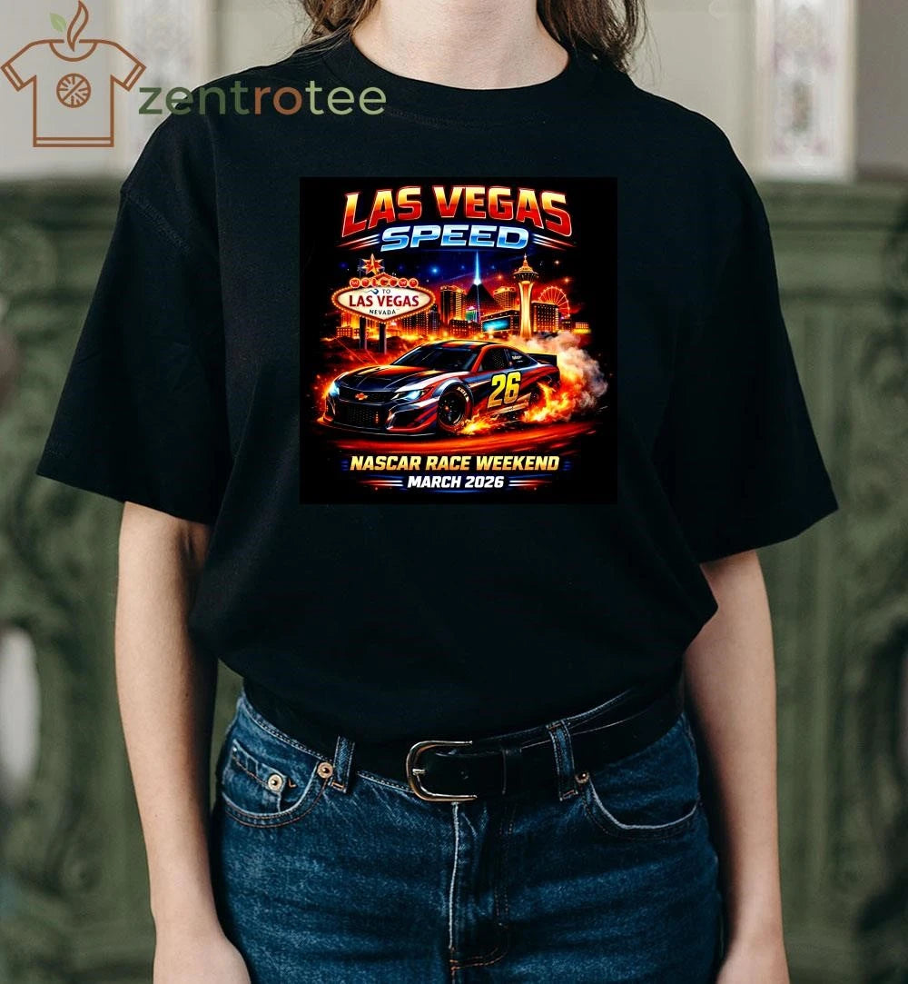 Nkctees Las Vegas Speed NASCAR Race Weekend March 2026 Graphic Shirt