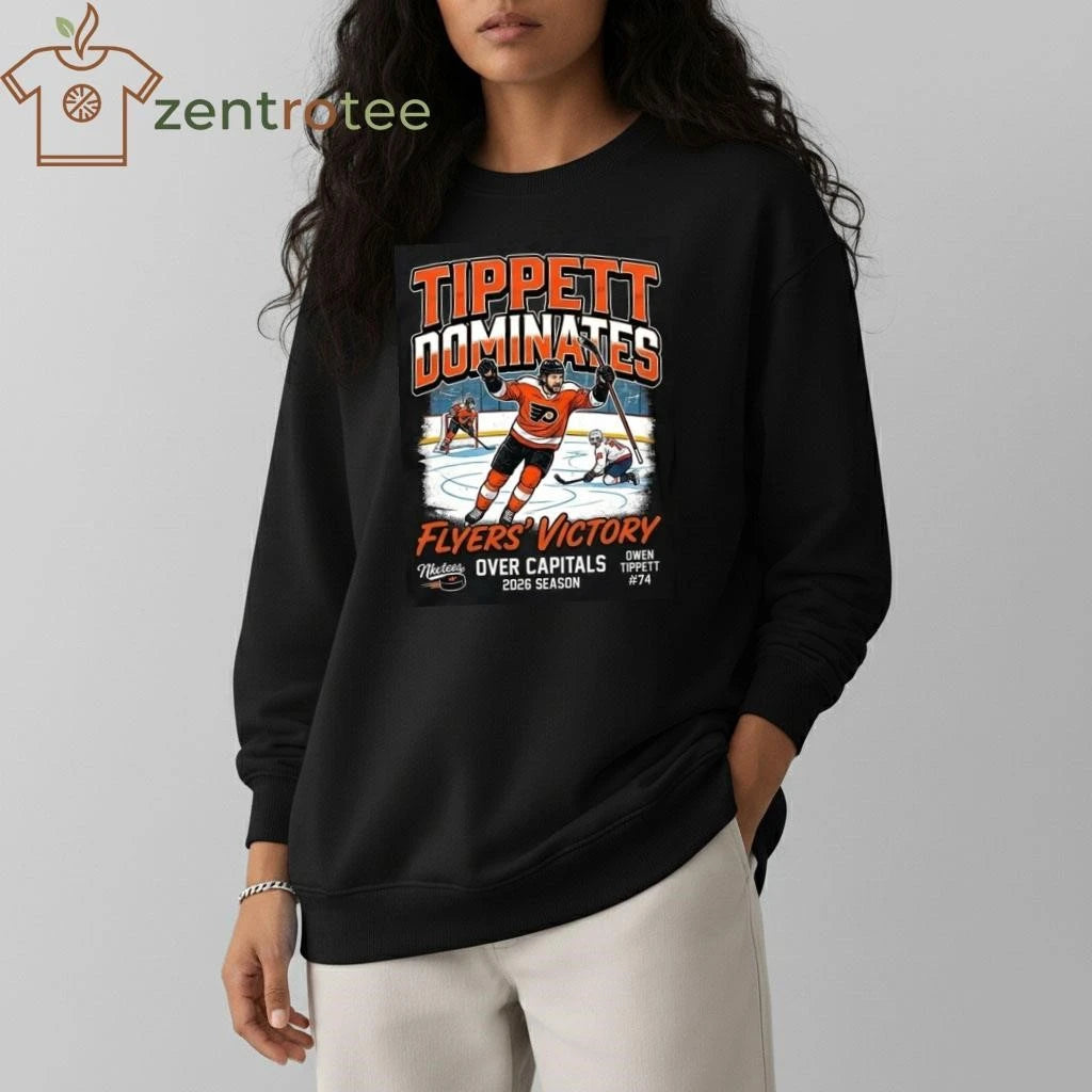 Nkctees Owen Tippett Dominates Flyers vs Capitals 2026 Victory Graphic T-Shirt