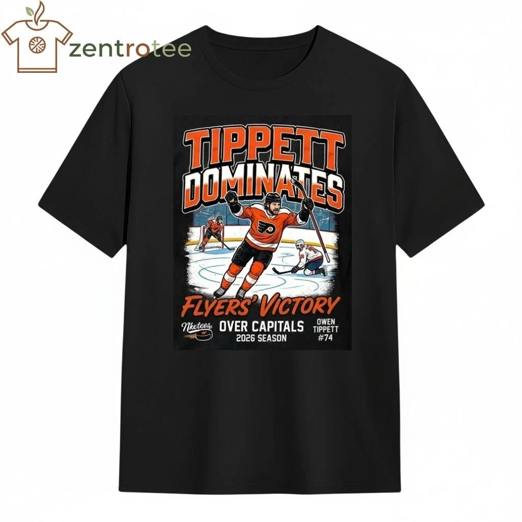 Nkctees Owen Tippett Dominates Flyers vs Capitals 2026 Victory Graphic T-Shirt