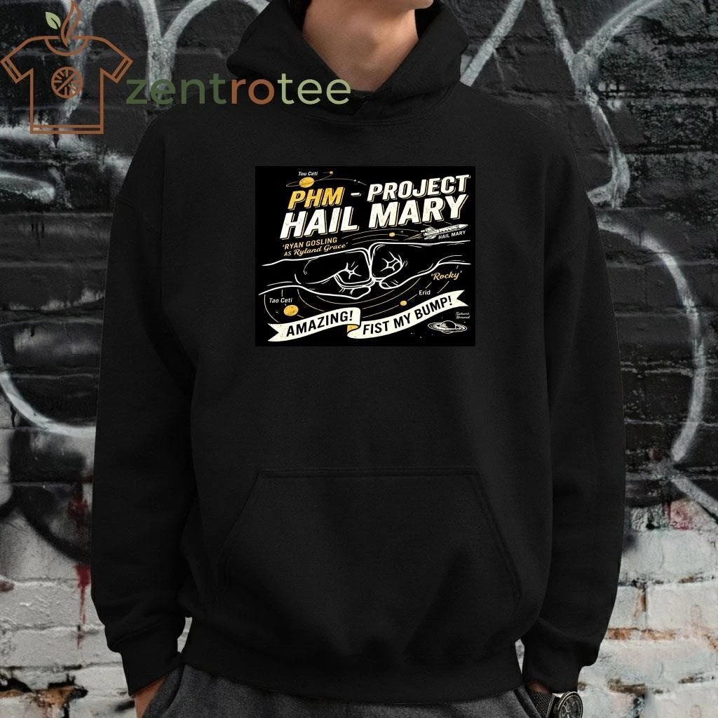 Nkctees – Project Hail Mary Graphic Tee – Fist My Bump Edition – Matte Black