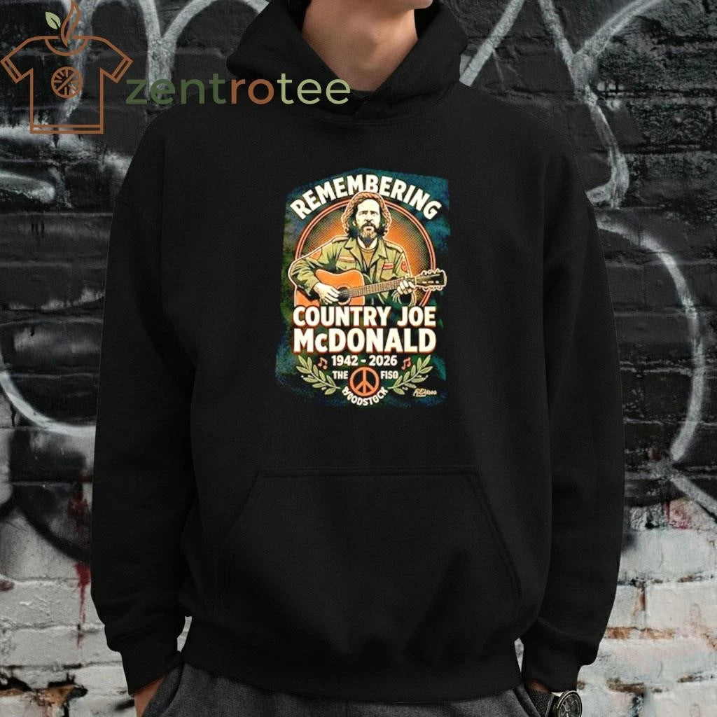 [Nkctees] Remembering Country Joe McDonald The Woodstock Legend Tribute T-Shirt (1942 – 2026)