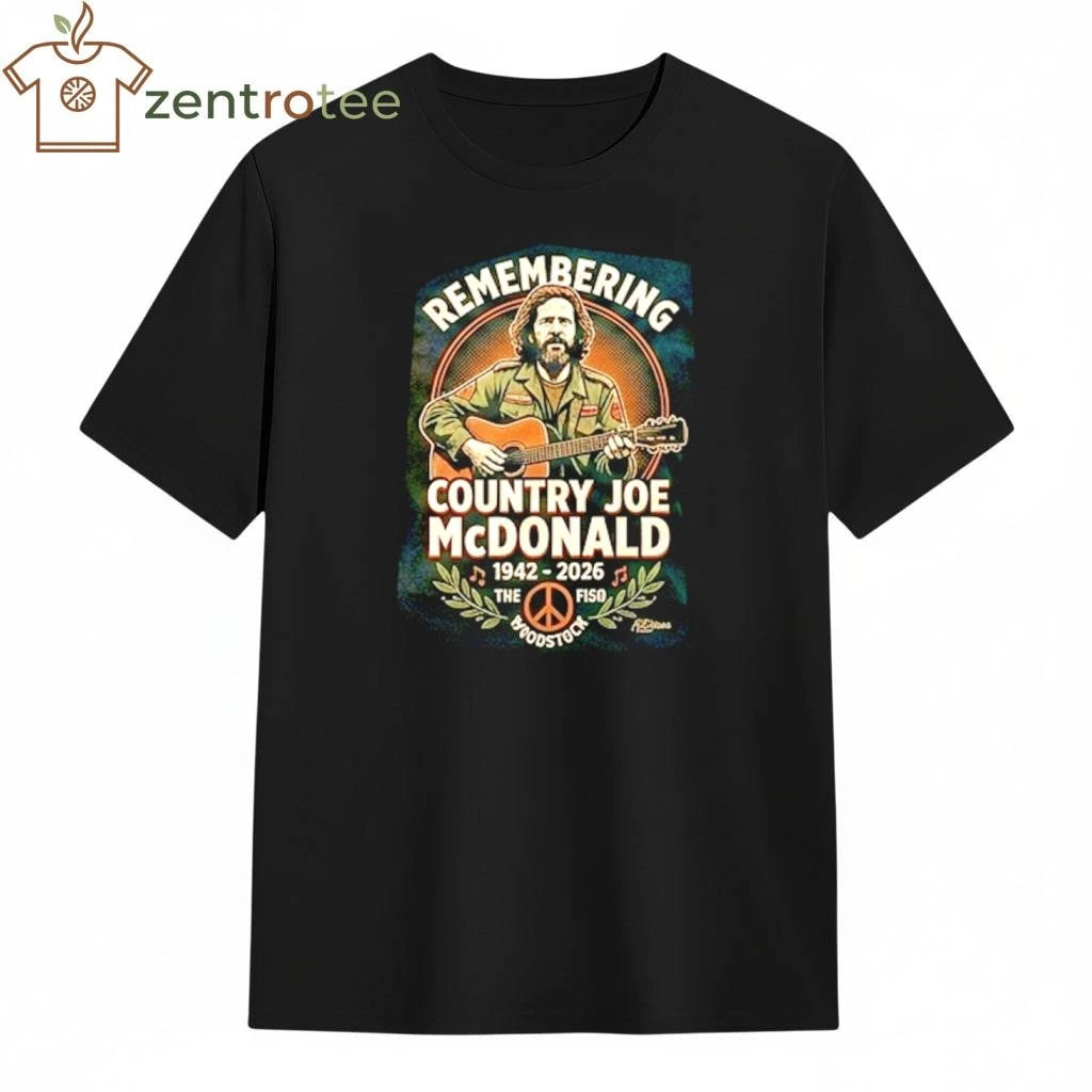 [Nkctees] Remembering Country Joe McDonald The Woodstock Legend Tribute T-Shirt (1942 – 2026)