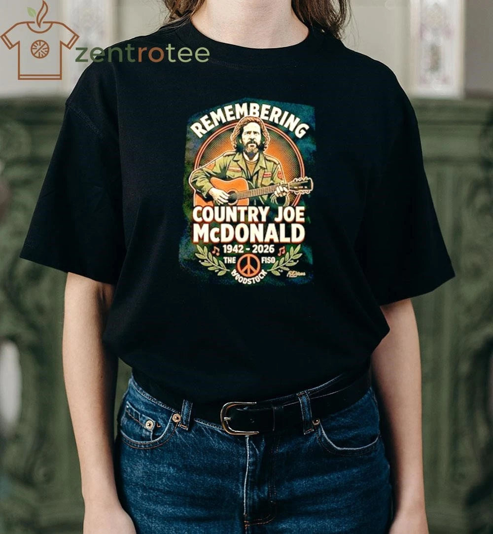 [Nkctees] Remembering Country Joe McDonald The Woodstock Legend Tribute T-Shirt (1942 – 2026)