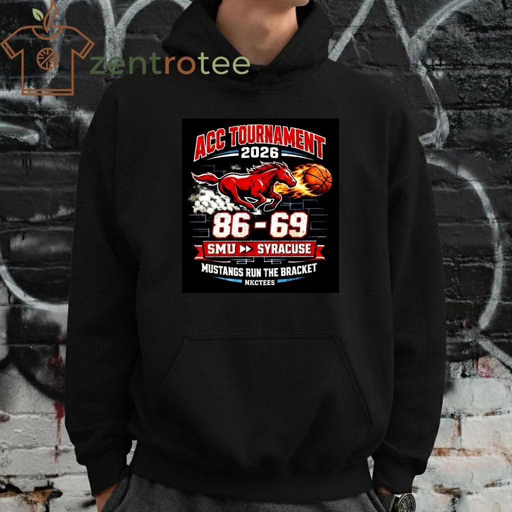 Nkctees SMU Mustangs 86-69 Syracuse ACC Tournament 2026 Victory T-Shirt