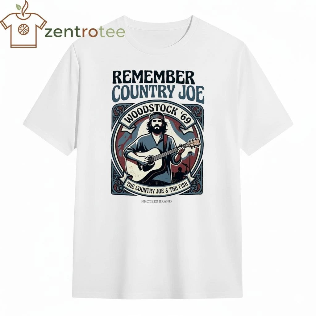 Nkctees T-Shirt – Remember Country Joe McDonald  Woodstock ’69 Edition