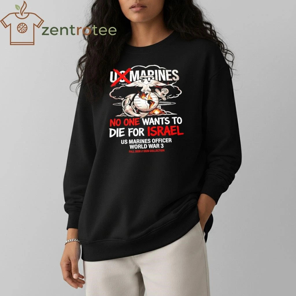 Nkctees US Marines Officer No One Want To Die Graphic Tee – WW3 Collection 2026
