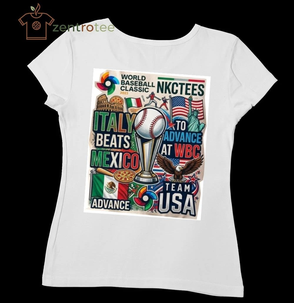 Nkctees WBC 2026 Italy Beats Mexico Commemorative Tee – Team USA Edition Cotton T-Shirt