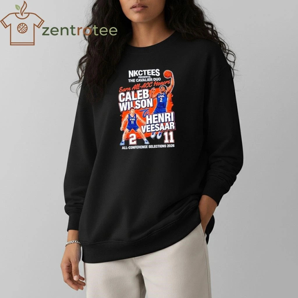 Nkctees Wilson &amp; Veesaar All-ACC Honors Vintage Graphic Oversize T-Shirt