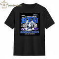 Nkctees x Big 12 BYU Cougars Century Storm 105-91 Victory Graphic T-Shirt