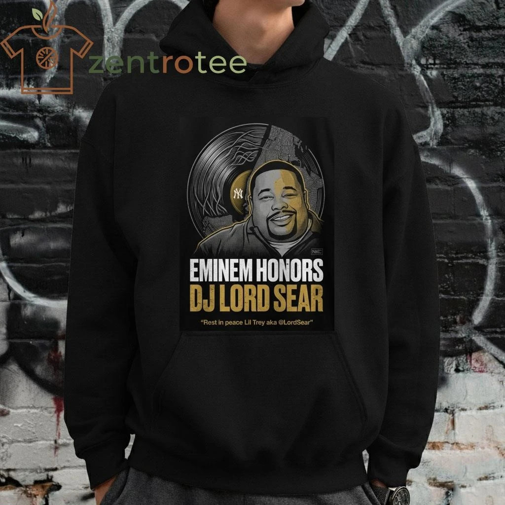 Nkctees x Eminem Honors The DJ Lord Sear Memorial T-Shirt – Matte Black Edition