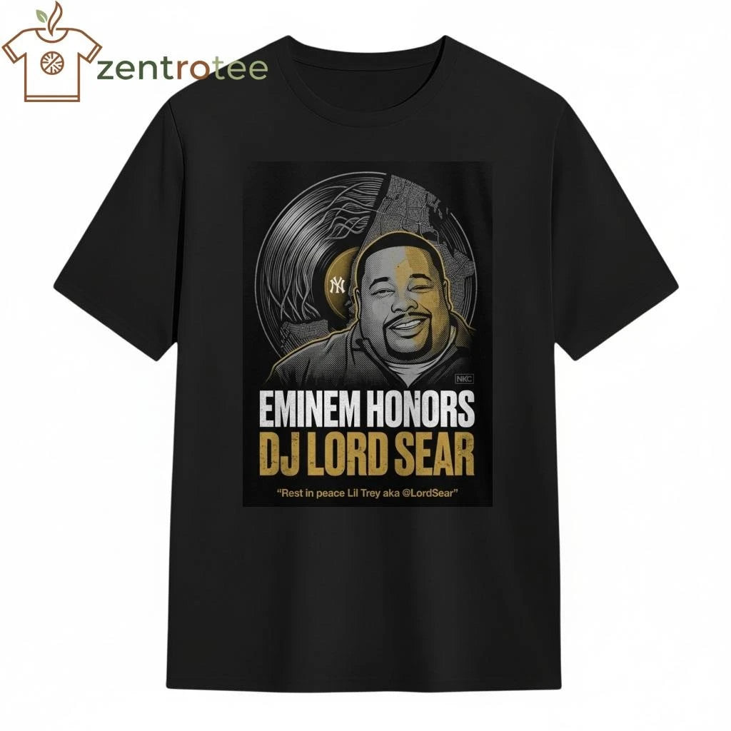 Nkctees x Eminem Honors The DJ Lord Sear Memorial T-Shirt – Matte Black Edition