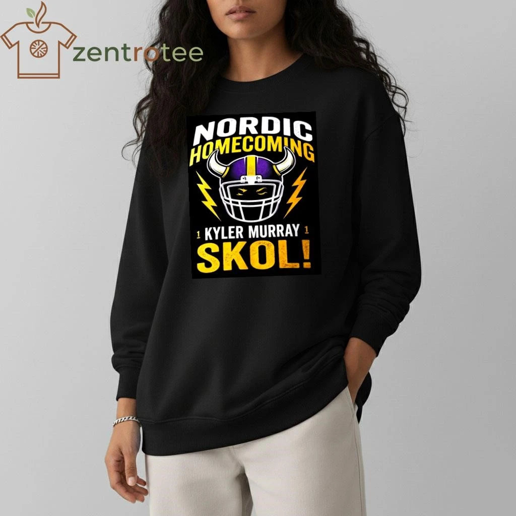 Nkctees x Kyler Murray The Nordic Homecoming Limited Edition Graphic T-Shirt – Minnesota Vikings 2026