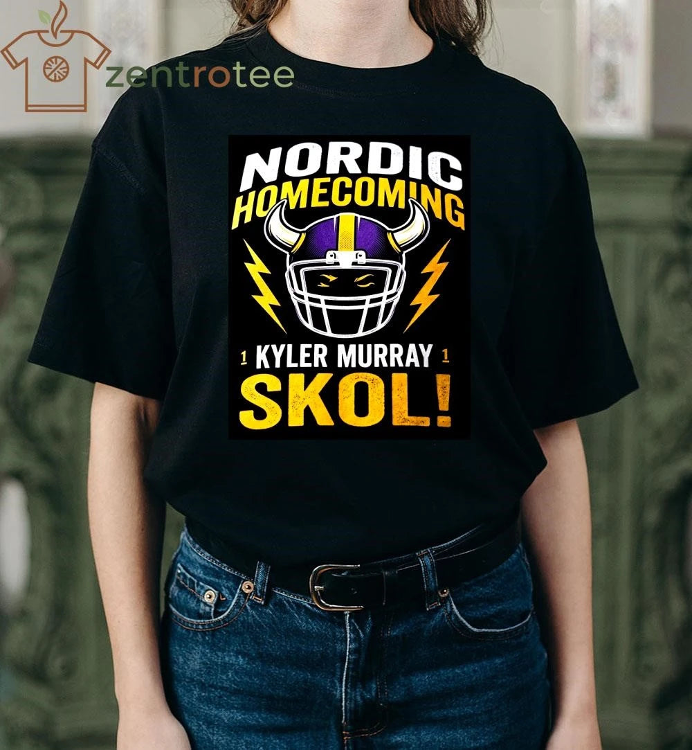 Nkctees x Kyler Murray The Nordic Homecoming Limited Edition Graphic T-Shirt – Minnesota Vikings 2026