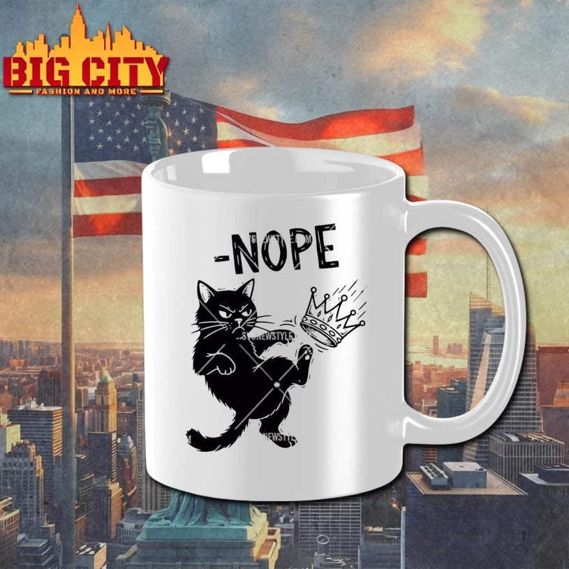 No Kings In America Black Cat Shirt