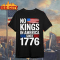 No Kings In America Rejecting Kings Patriotic Usa Shirt