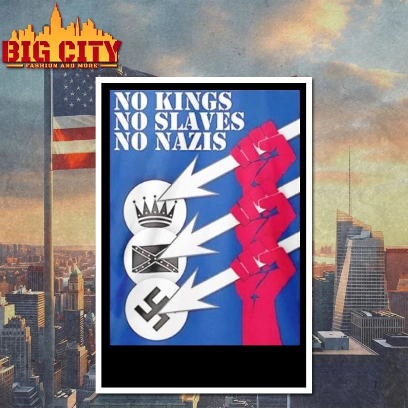 No Kings No Slaves No Nazis shirt
