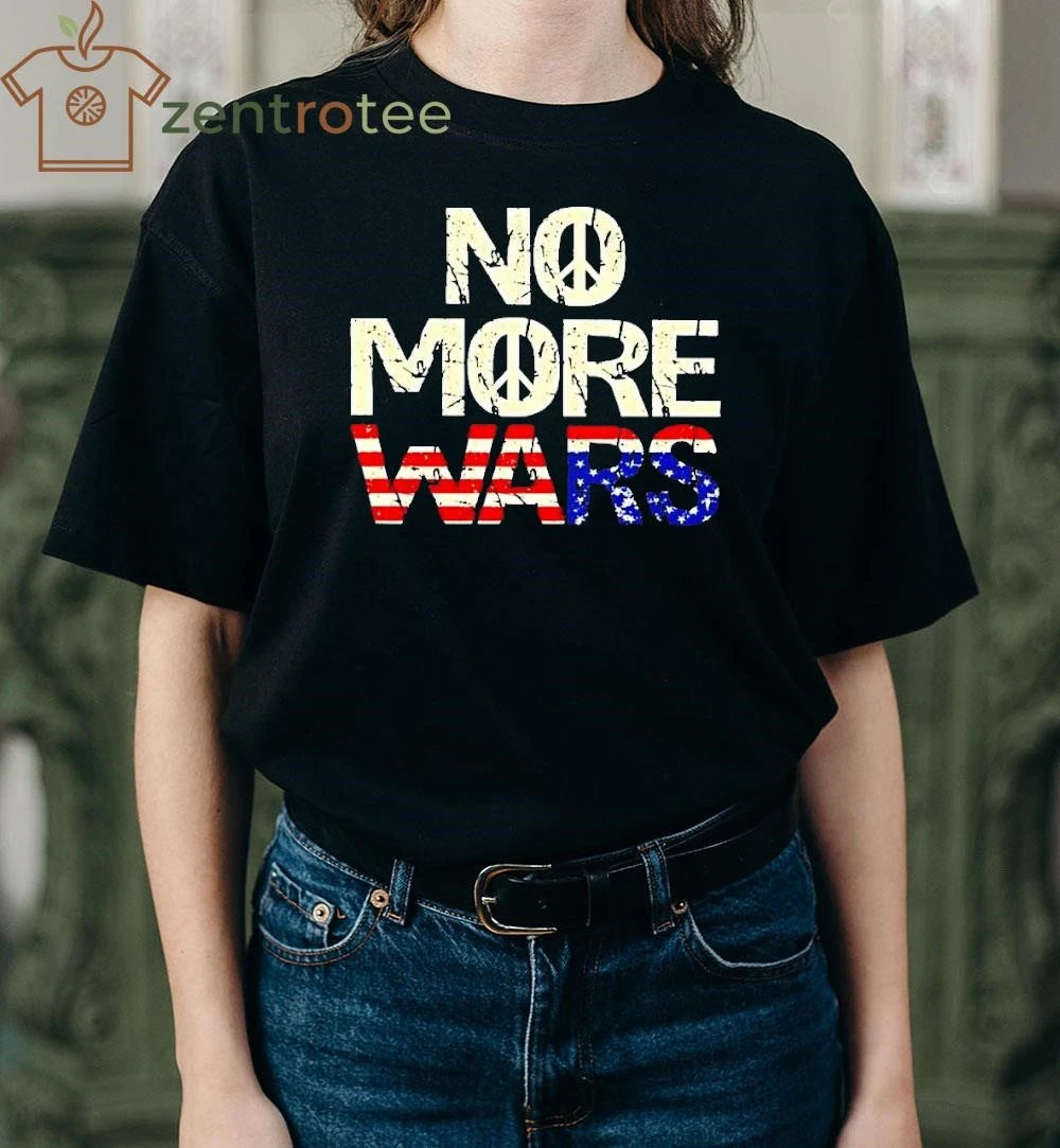 No More War x American Flag tee