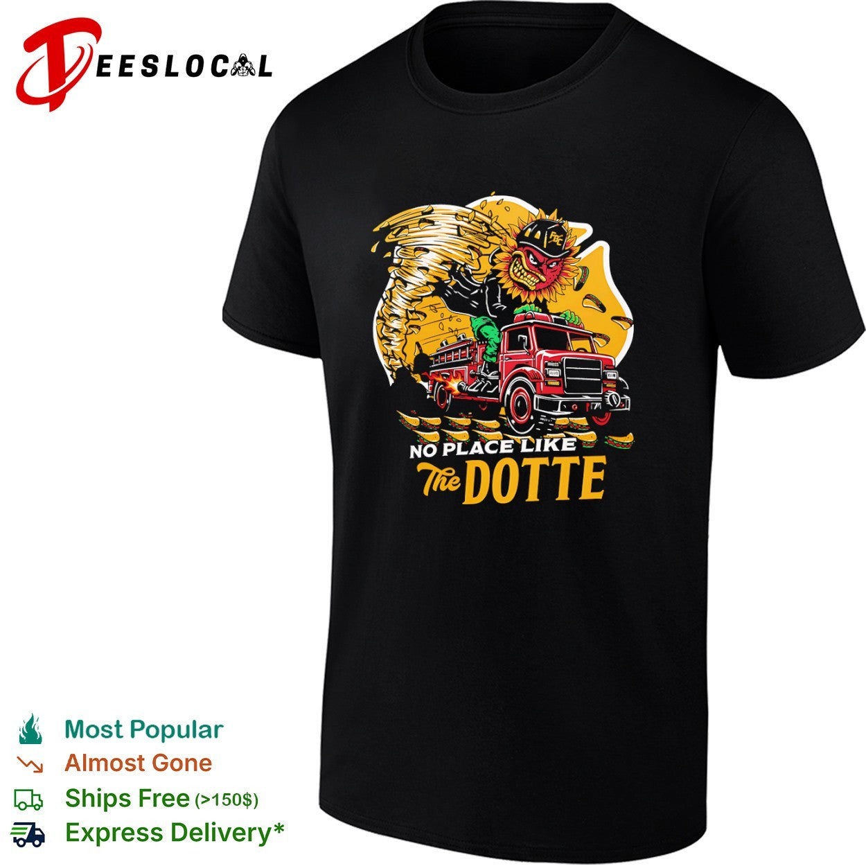 No Place Like The Dotte Firetruck Shirt