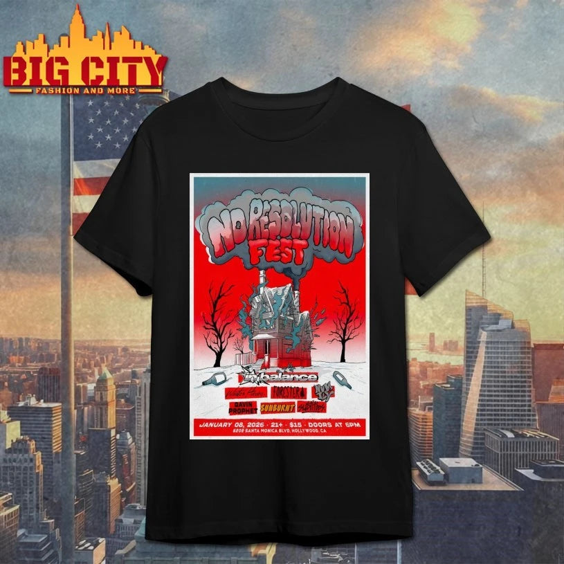 No Resolution Fest Jan 8 2026 In Los Angeles CA Poster shirt