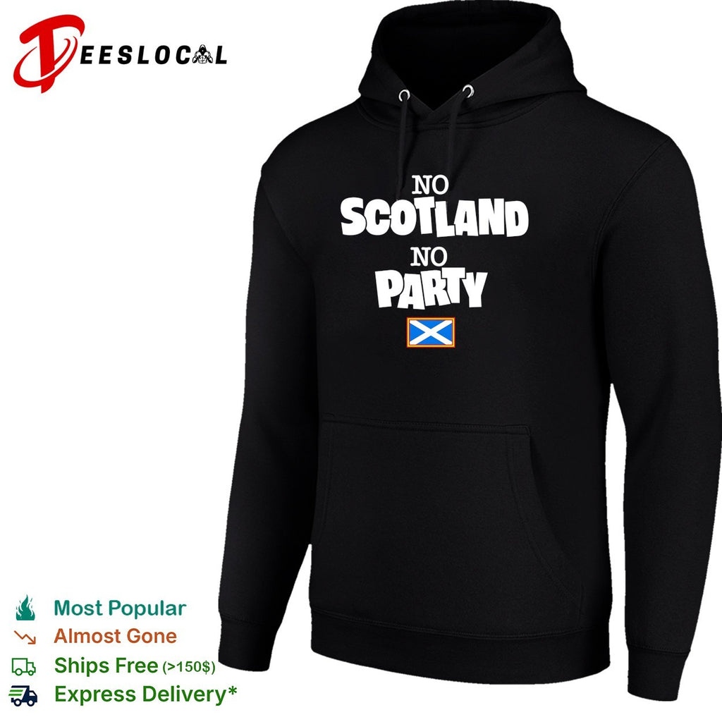 No Scotland no party saltire flag shirt
