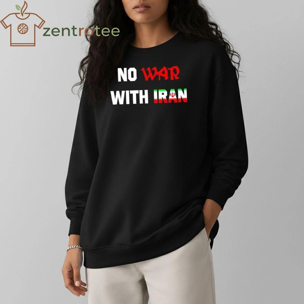 No War With Iran flag tee