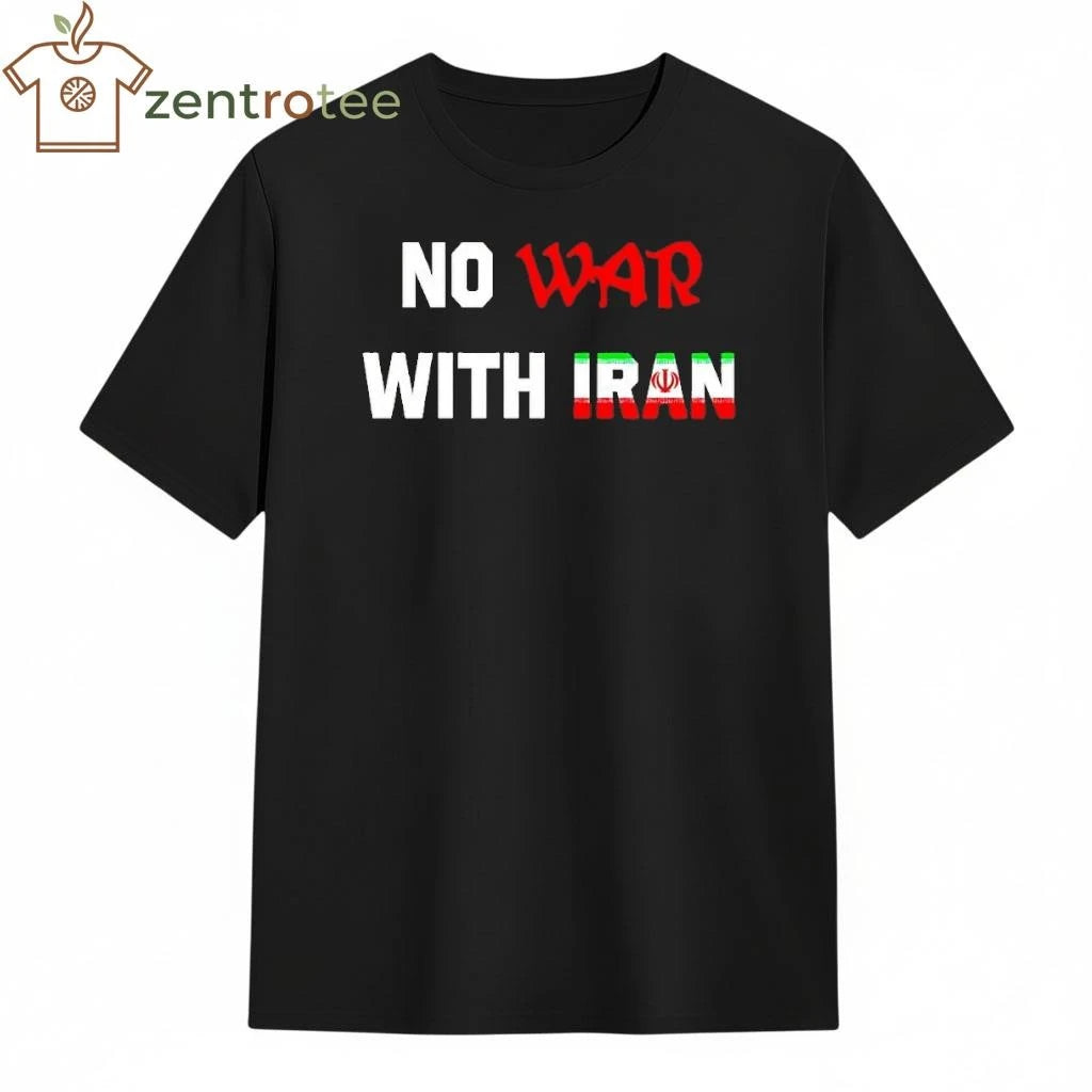 No War With Iran flag tee