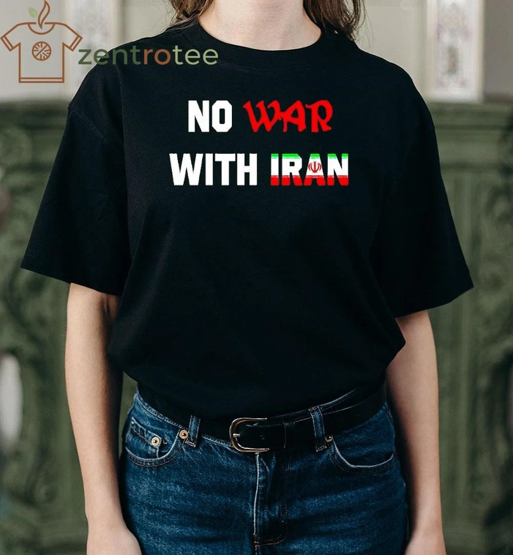No War With Iran flag tee