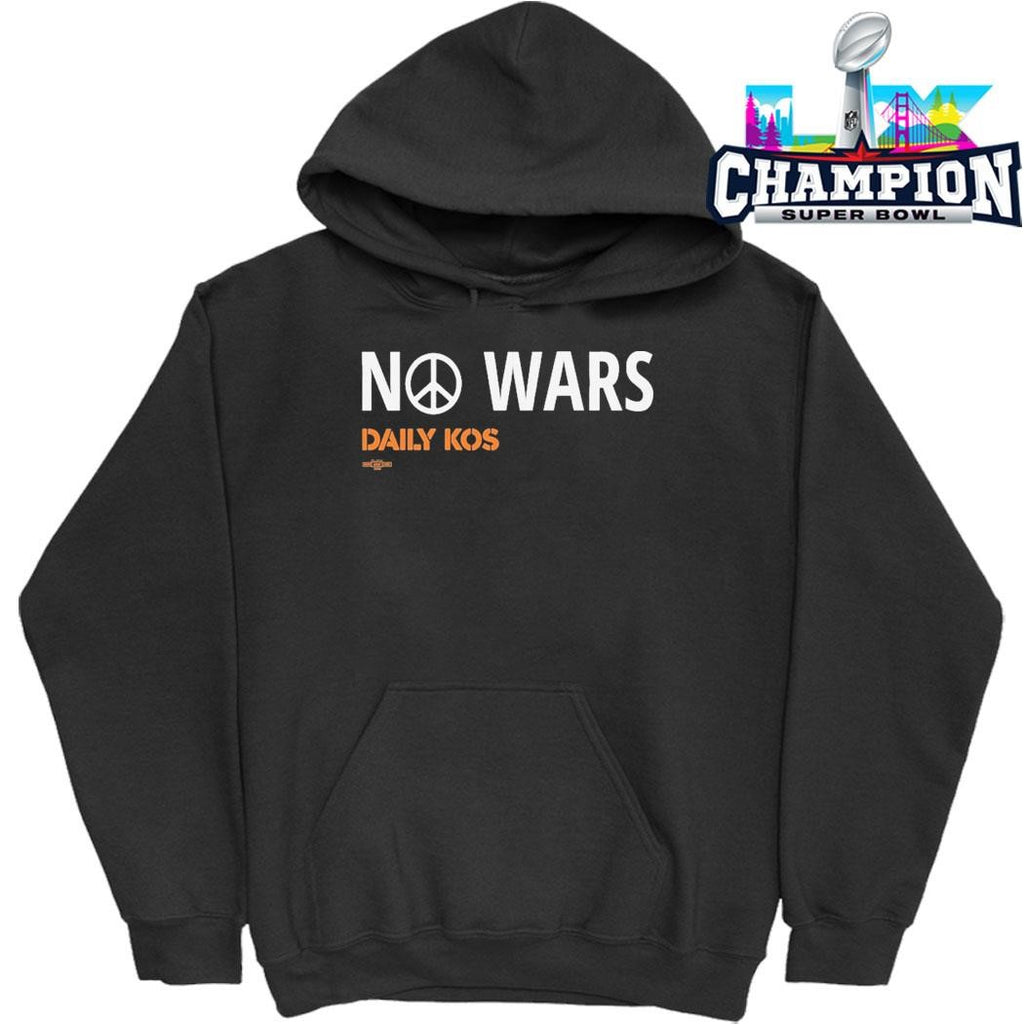No Wars Peace Sign Daily Kos Shirt