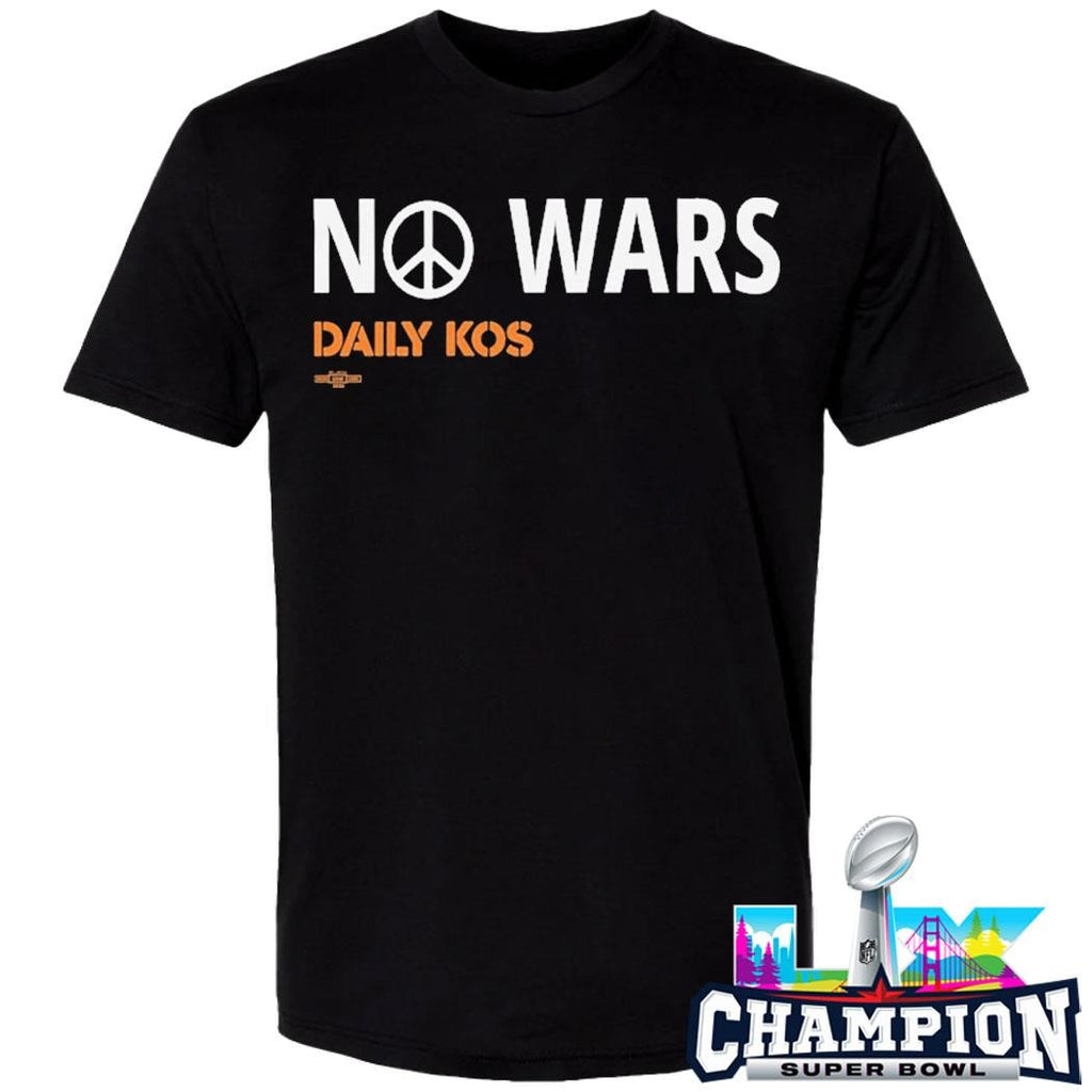 No Wars Peace Sign Daily Kos Shirt