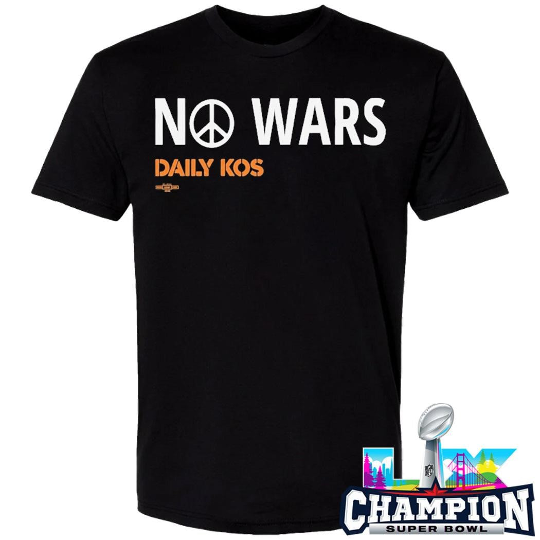 No Wars Peace Sign Daily Kos Shirt