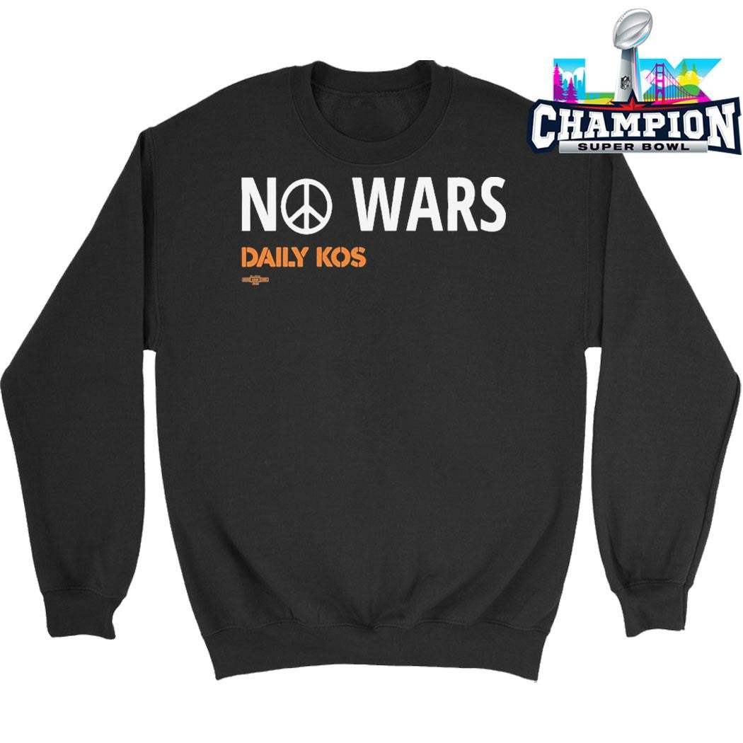 No Wars Peace Sign Daily Kos Shirt