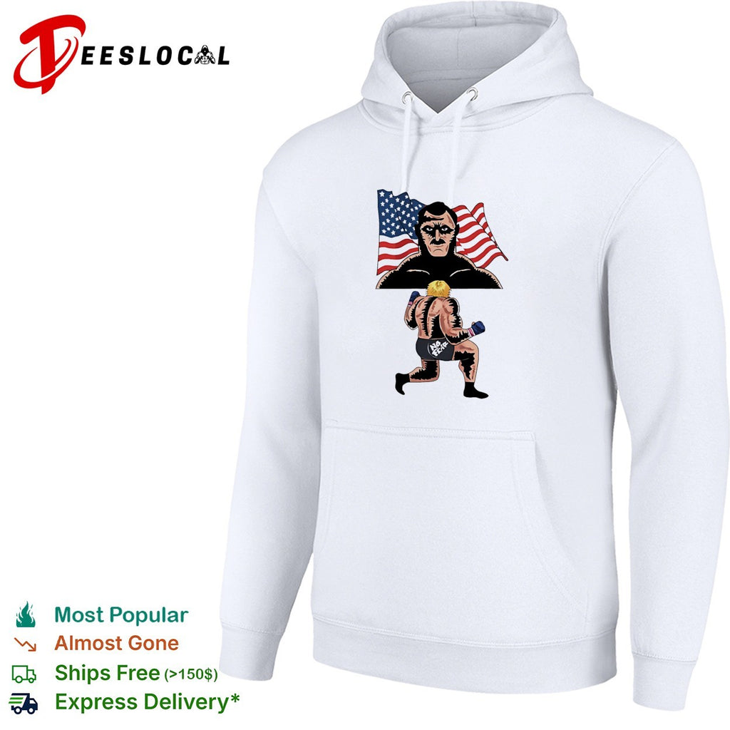 No fear American flag bodybuilding wrestling retro shirt